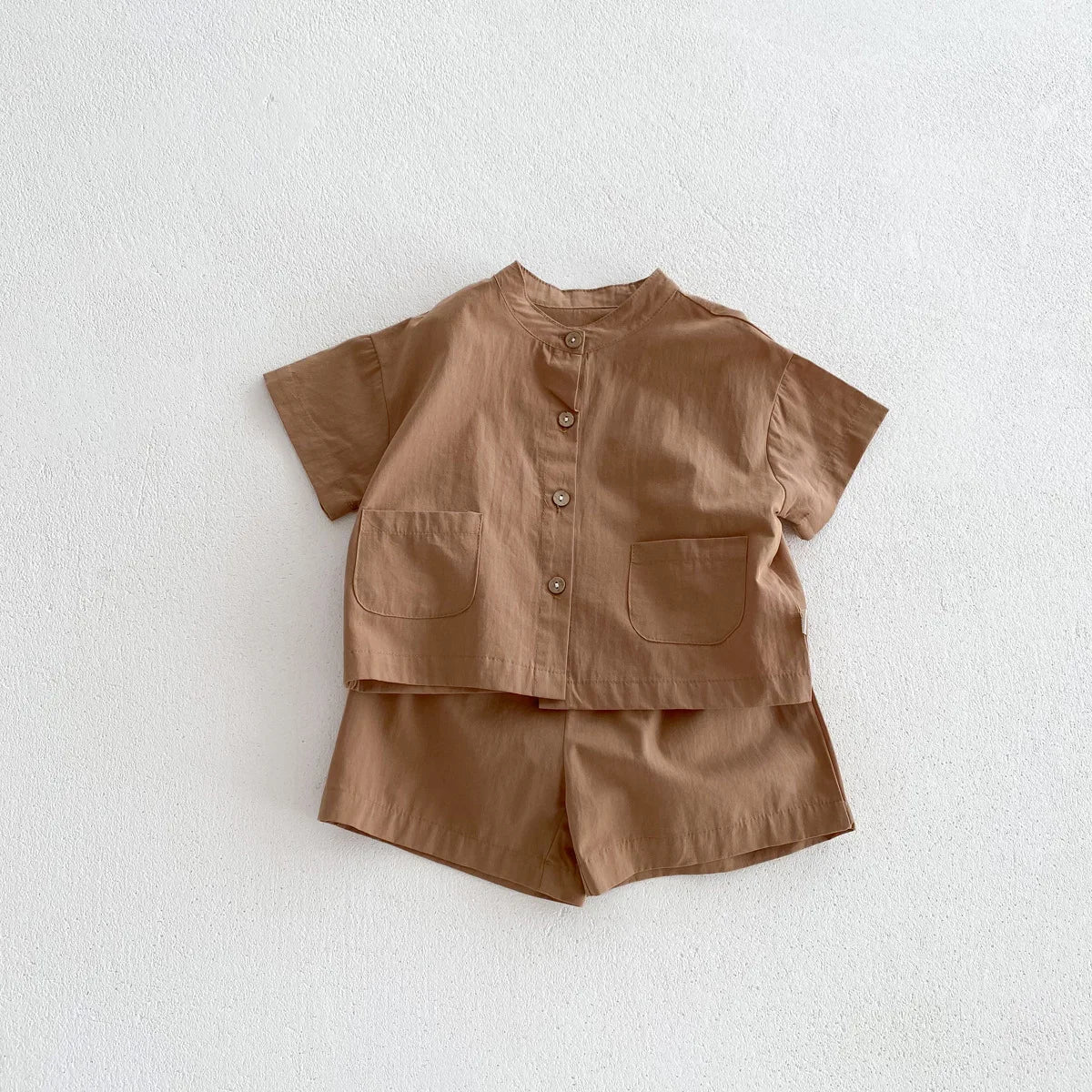 Boys Casual Short-Sleeve Suit Set