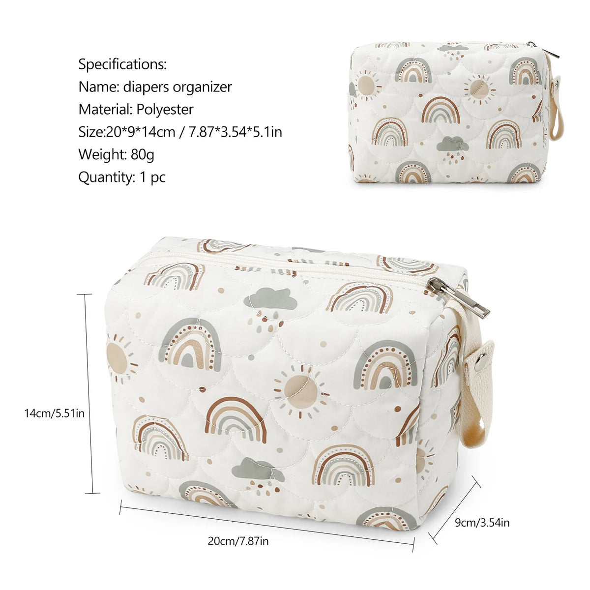 Rainbow Wet/Dry Diaper Bag