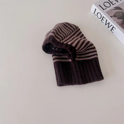 Baby Knitted Hooded Scarf