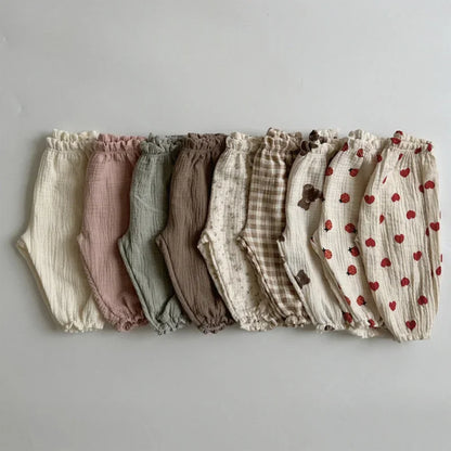 Baby Girls Printed Casual Pants