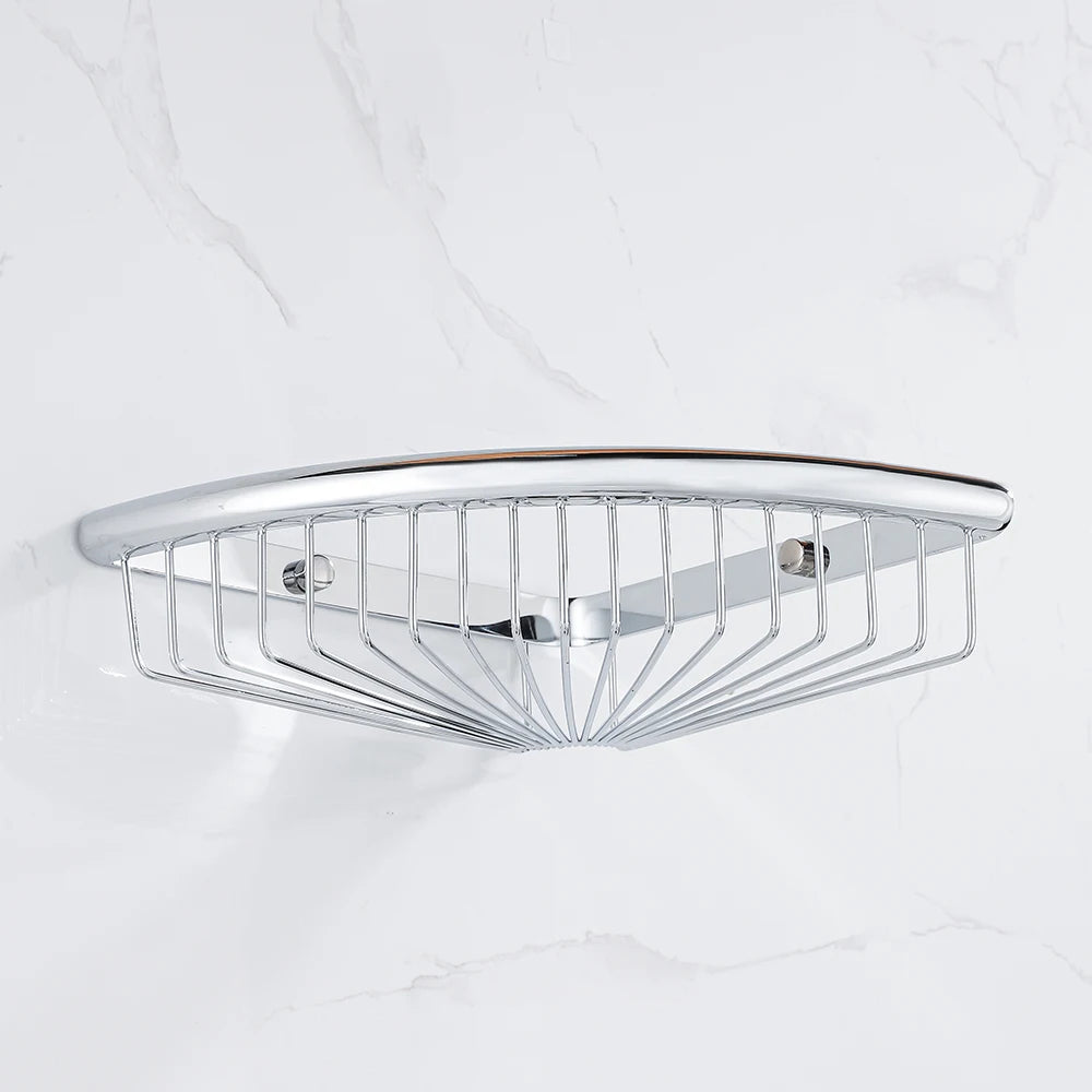 Chrome Triangle Corner Shower Caddy