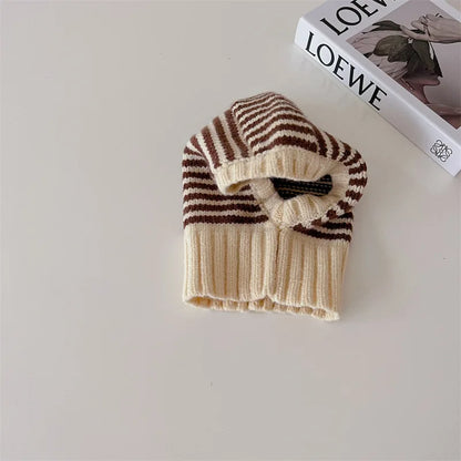 Baby Knitted Hooded Scarf