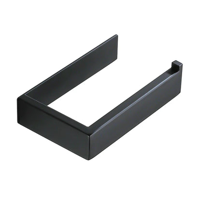 Black Adhesive Toilet Paper Holder