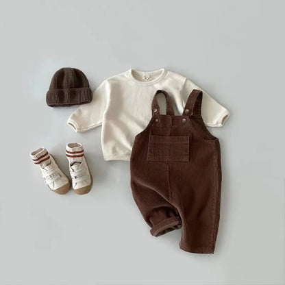 Baby Corduroy Suspender Set