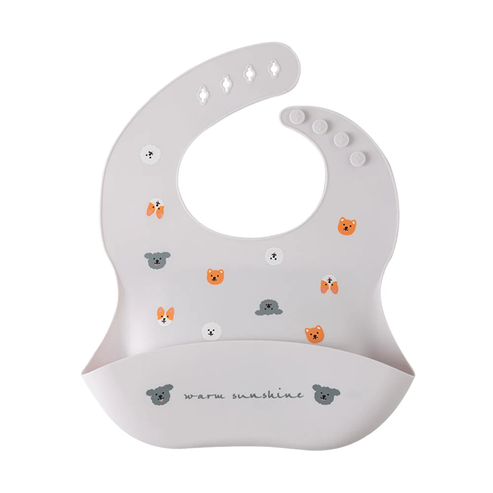 Cartoon Print Adjustable Baby Bib