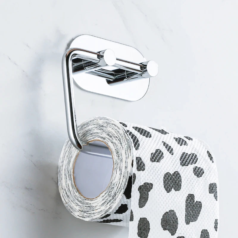 Adhesive Stainless Steel Toilet Roll Holder