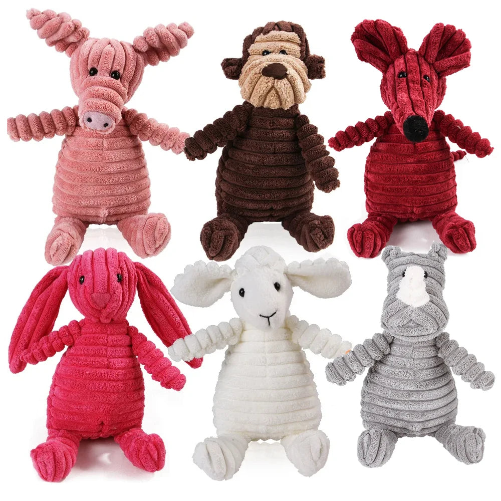 Corduroy Molar Plush Dog Toy