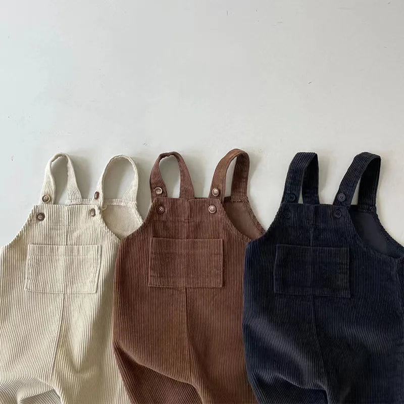Baby Corduroy Suspender Set