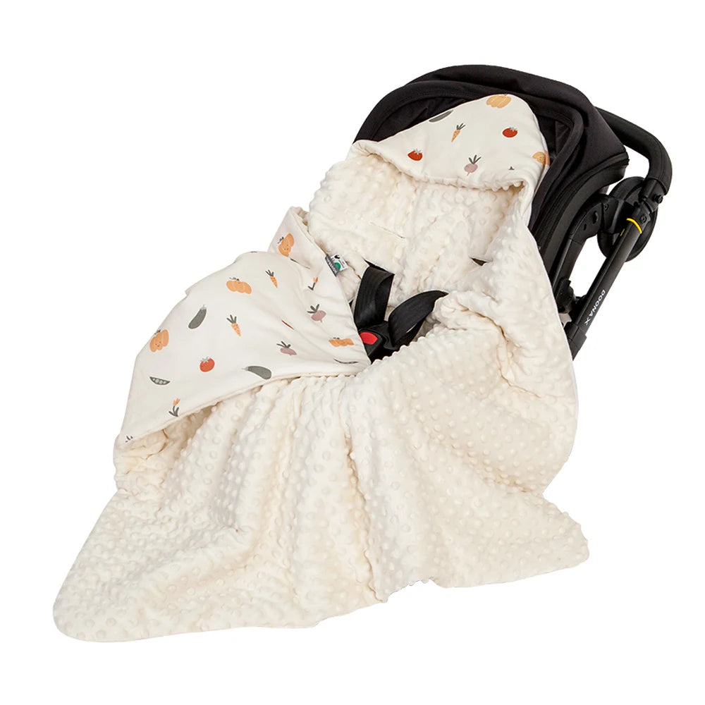 Newborn Hooded Stroller Blanket Wrap
