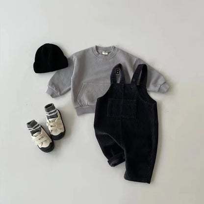 Baby Corduroy Suspender Set
