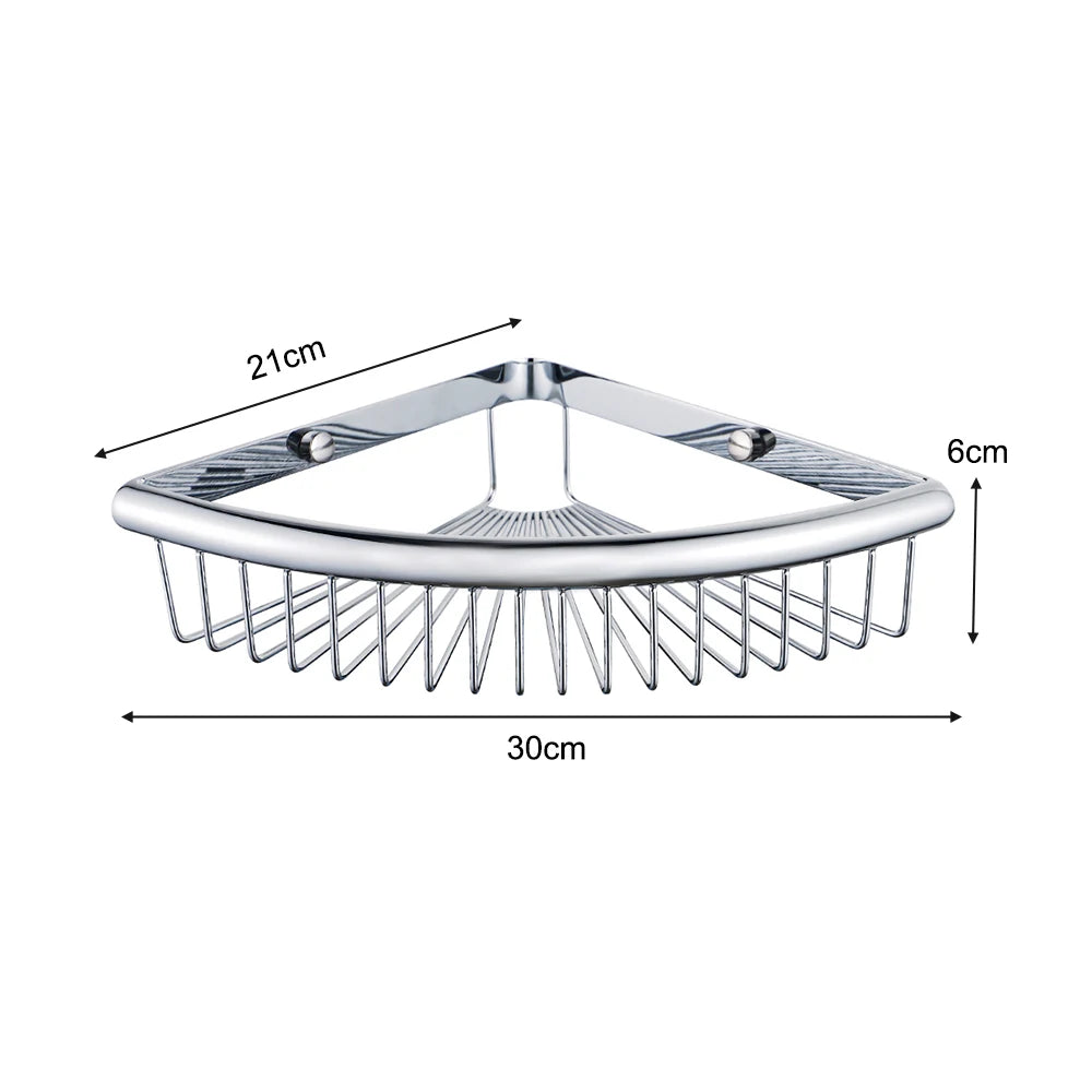 Chrome Triangle Corner Shower Caddy