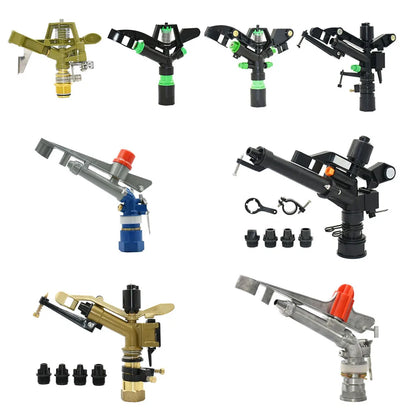Metal Rain Gun Sprinkler 1/2-2" Female Thread