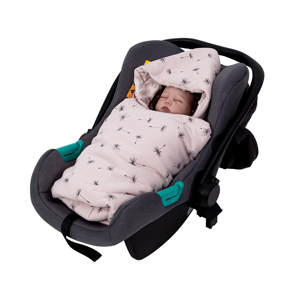 Newborn Hooded Stroller Blanket Wrap
