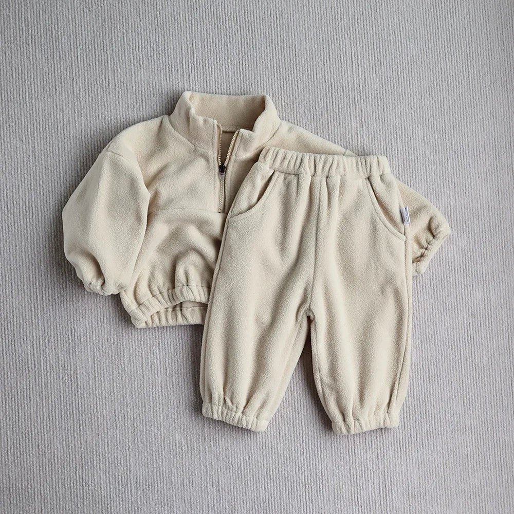 Baby Sports Fleece Hoodie Set