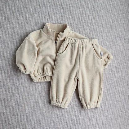 Baby Sports Fleece Hoodie Set