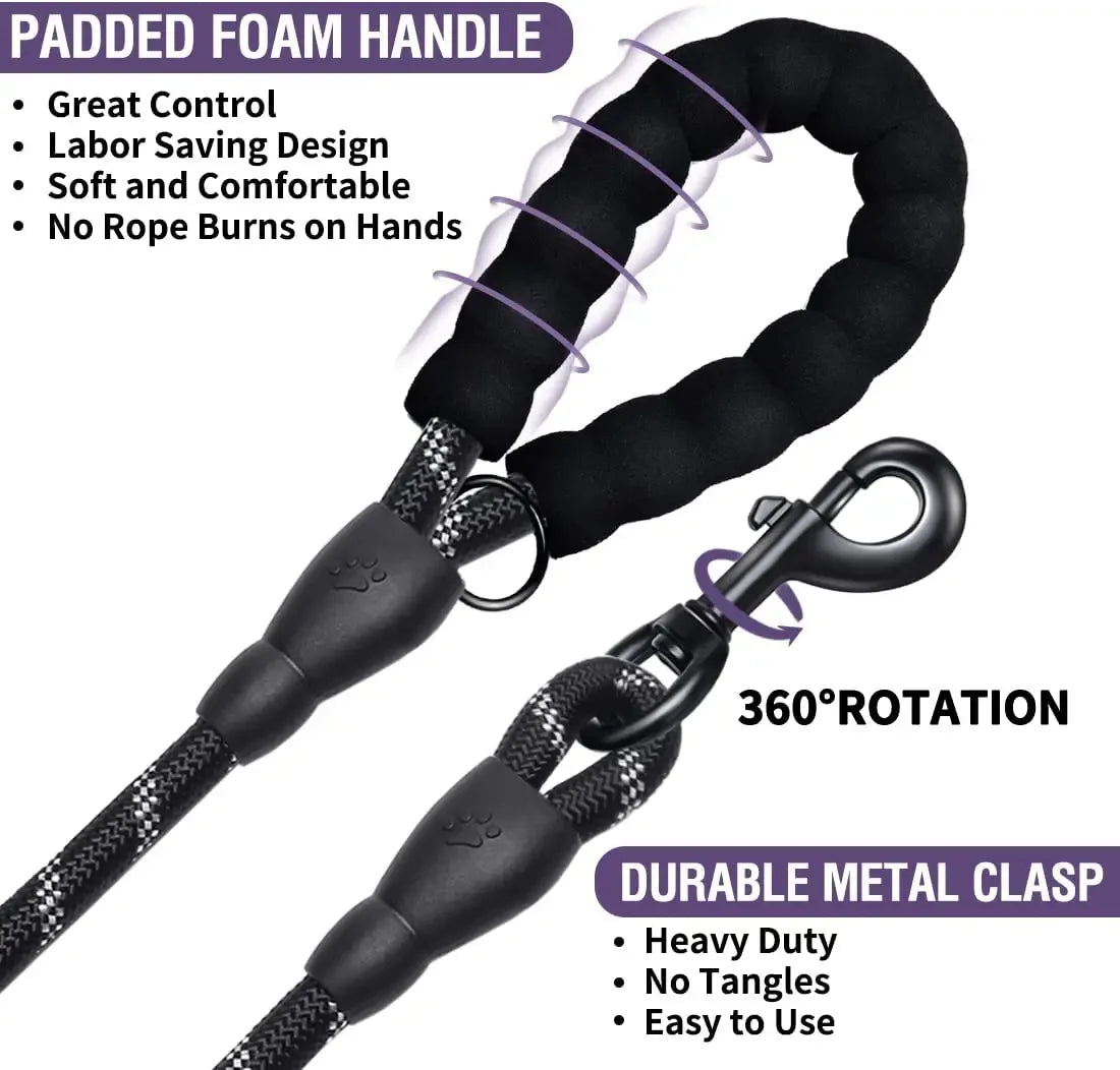 Reflective Nylon Dog Leash