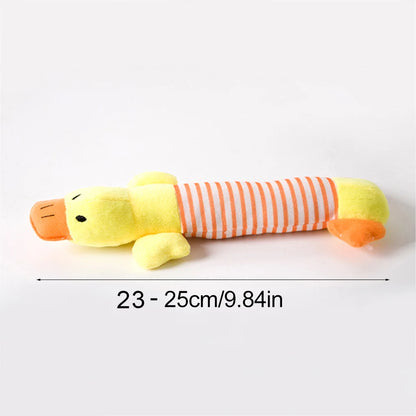 Squeaky Plush Duck Dog Toy