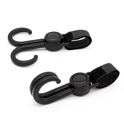 360 Rotating Stroller Hooks - 2 Pack