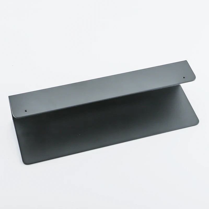 Black Bathroom Organiser Shelf With Hooks