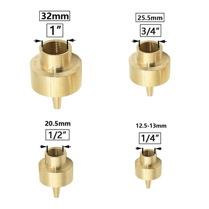 Brass Fountain Nozzle 1/4-1.5" Thread Decorative