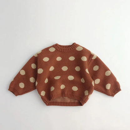 Boys Vintage Polka Dot Sweater