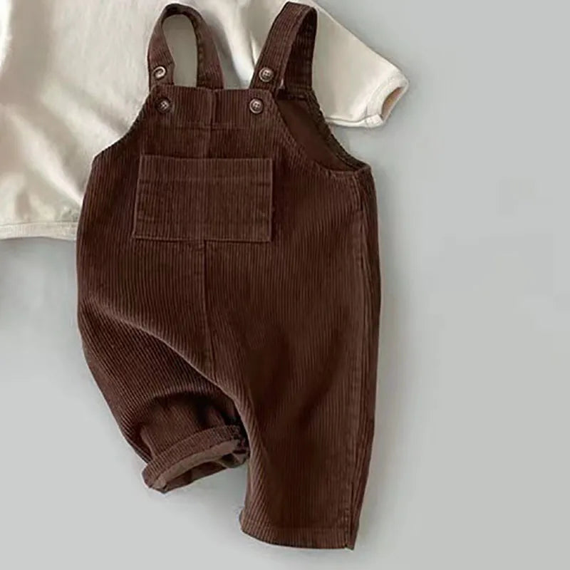 Baby Corduroy Suspender Set