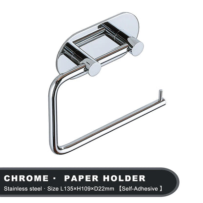 Adhesive Stainless Steel Toilet Roll Holder