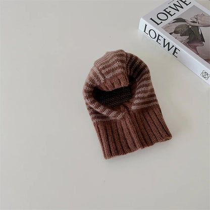 Baby Knitted Hooded Scarf