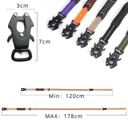 Bungee Dog Leash with Seatbelt Clip