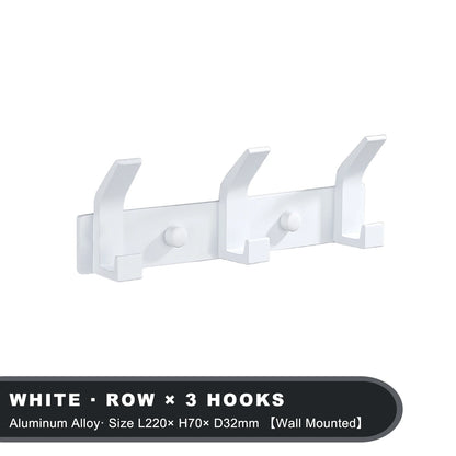 Black Aluminium Wall Hanging Hooks
