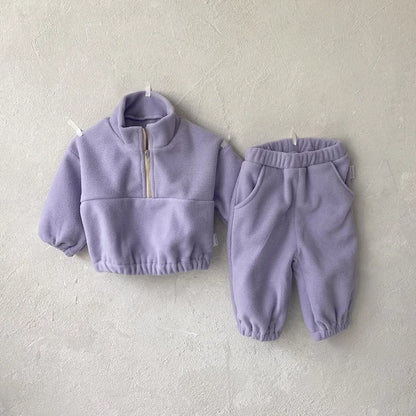 Baby Sports Fleece Hoodie Set