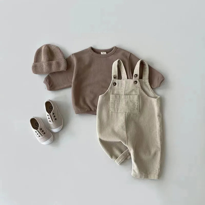 Baby Corduroy Suspender Set