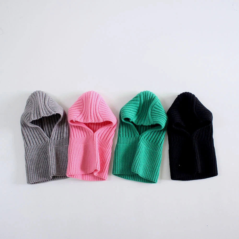 Baby Knitted Hooded Scarf