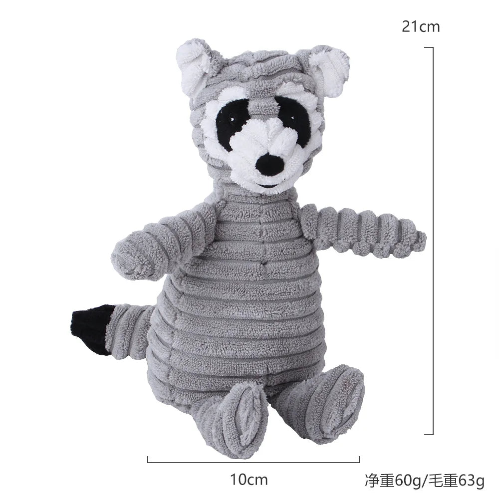 Corduroy Molar Plush Dog Toy