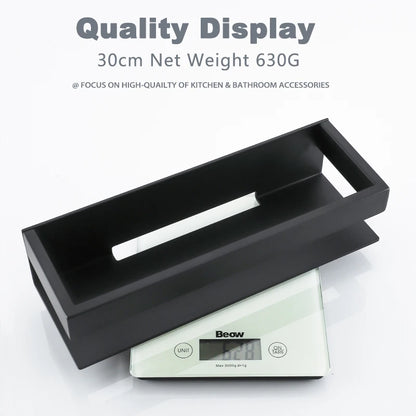 Black Corner Bathroom Storage Shelf