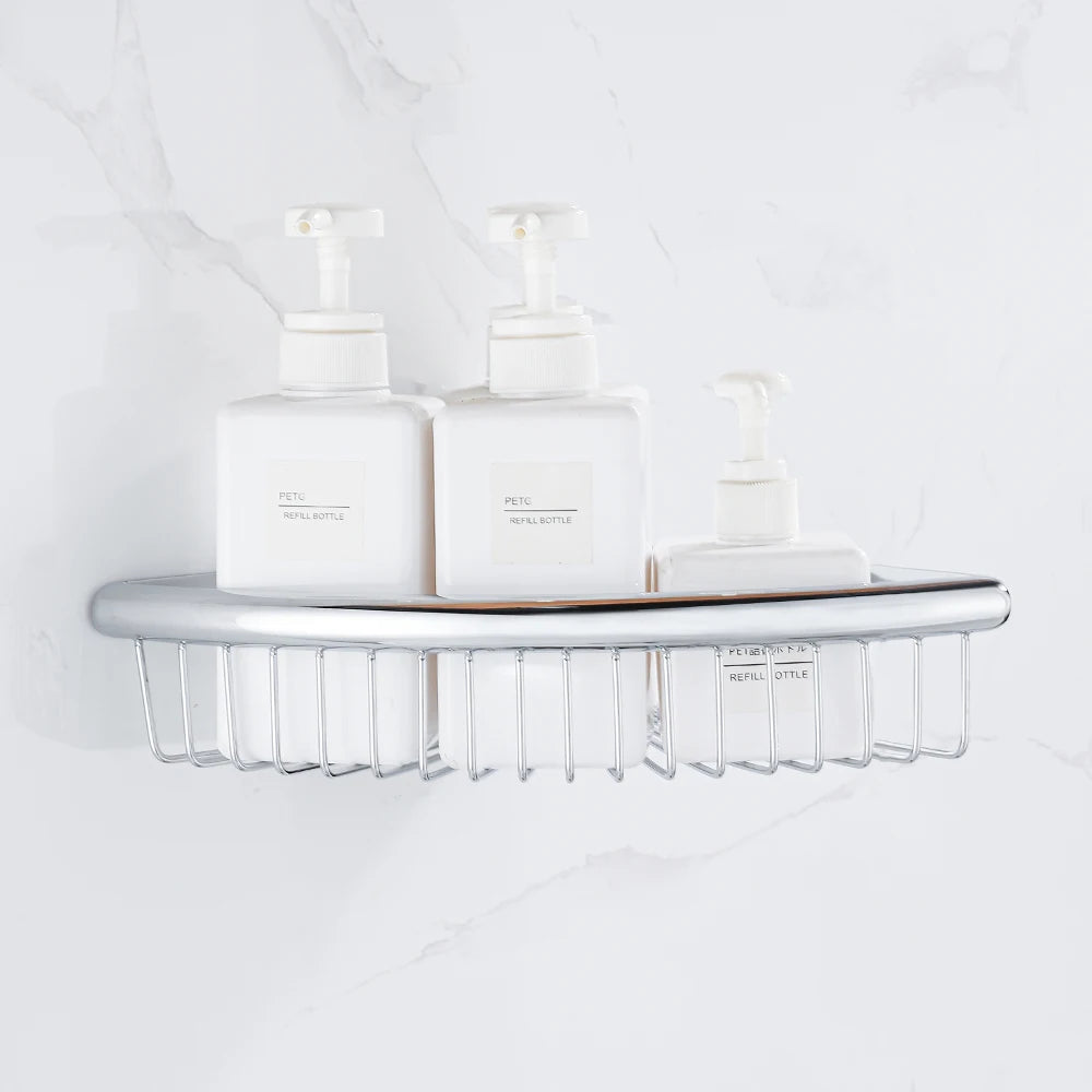 Chrome Triangle Corner Shower Caddy