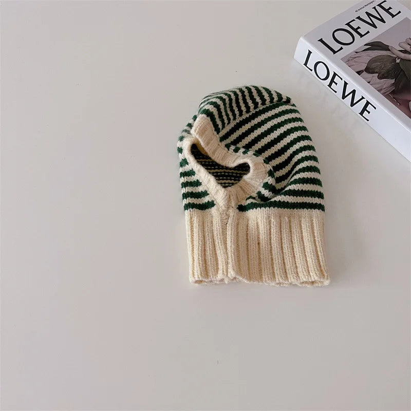 Baby Knitted Hooded Scarf
