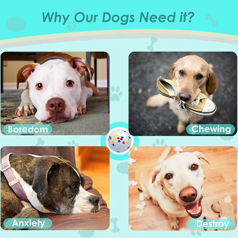 High-Elasticity Rubber Dog Ball Toy