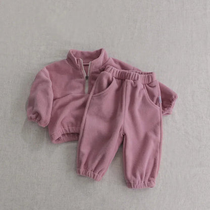Baby Sports Fleece Hoodie Set
