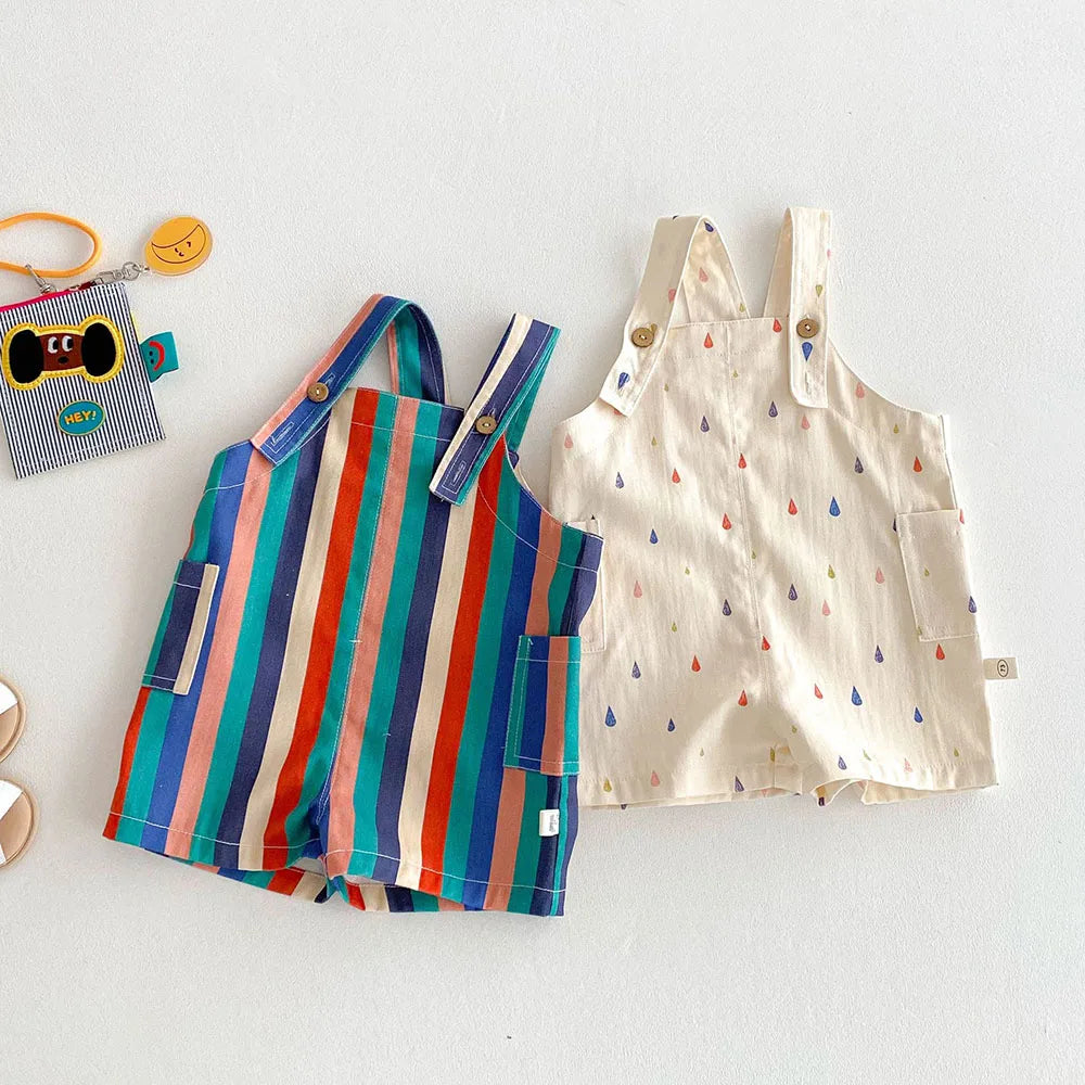 Kids Polka Dot Spring Overalls