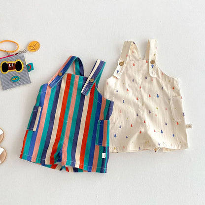 Kids Polka Dot Spring Overalls
