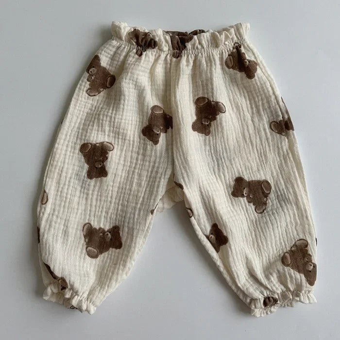 Baby Girls Printed Casual Pants