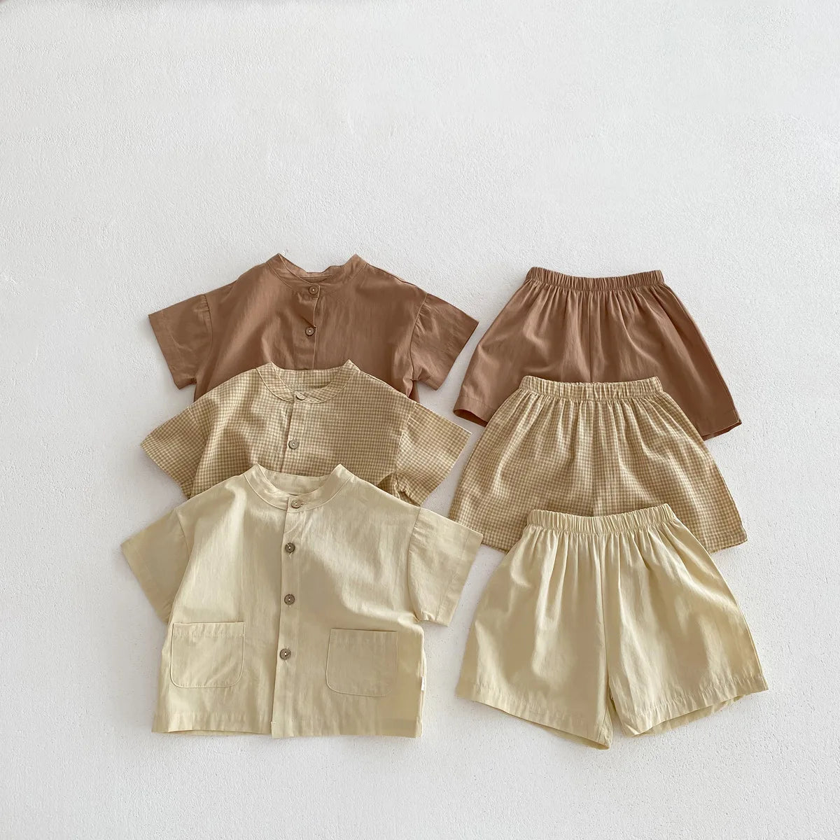 Boys Casual Short-Sleeve Suit Set