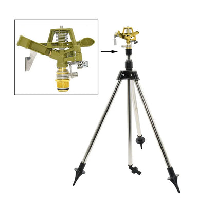 360 Deg Rotating Jet Sprinkler Metal Tripod Bracket