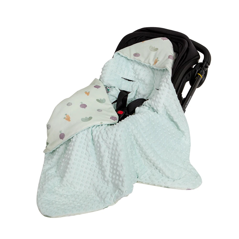Newborn Hooded Stroller Blanket Wrap