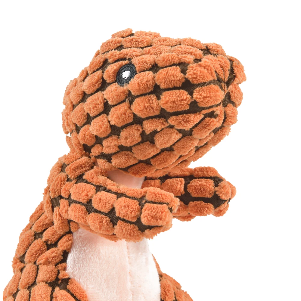 Interactive Plush Dinosaur Dog Toy