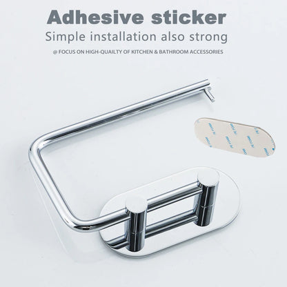 Adhesive Stainless Steel Toilet Roll Holder