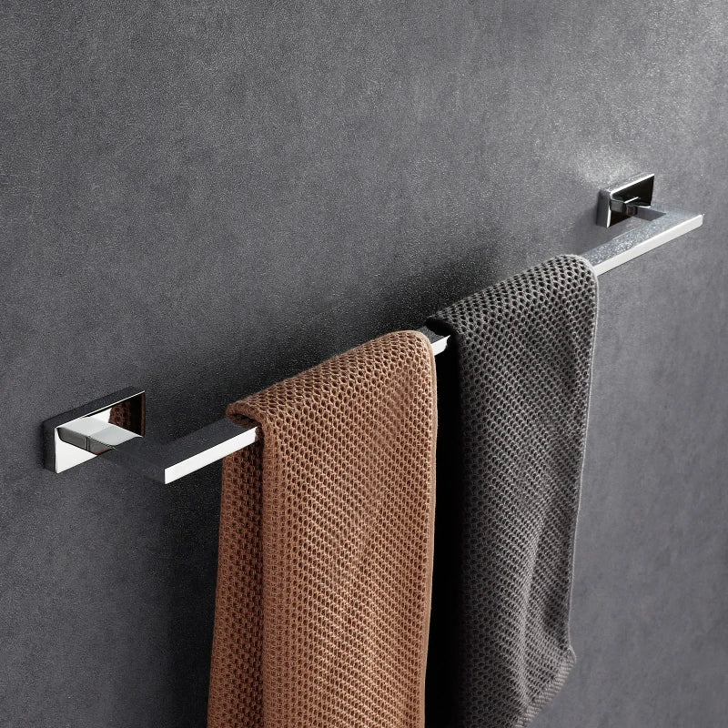 Chrome Single Towel Rail 30-80cm