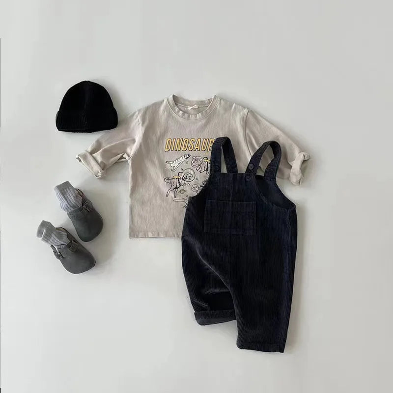 Baby Corduroy Suspender Set