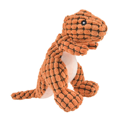 Interactive Plush Dinosaur Dog Toy